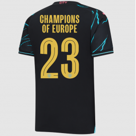 Manchester City Third Jersey 23/24 With CHAMPIONS OF EUROPE 23 Printing